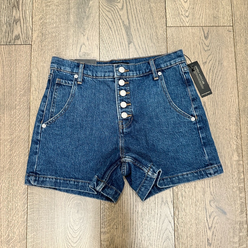 NWT | Banana Republic | 4” High Waist Denim Shots | Size 26 - Picture 2 of 5